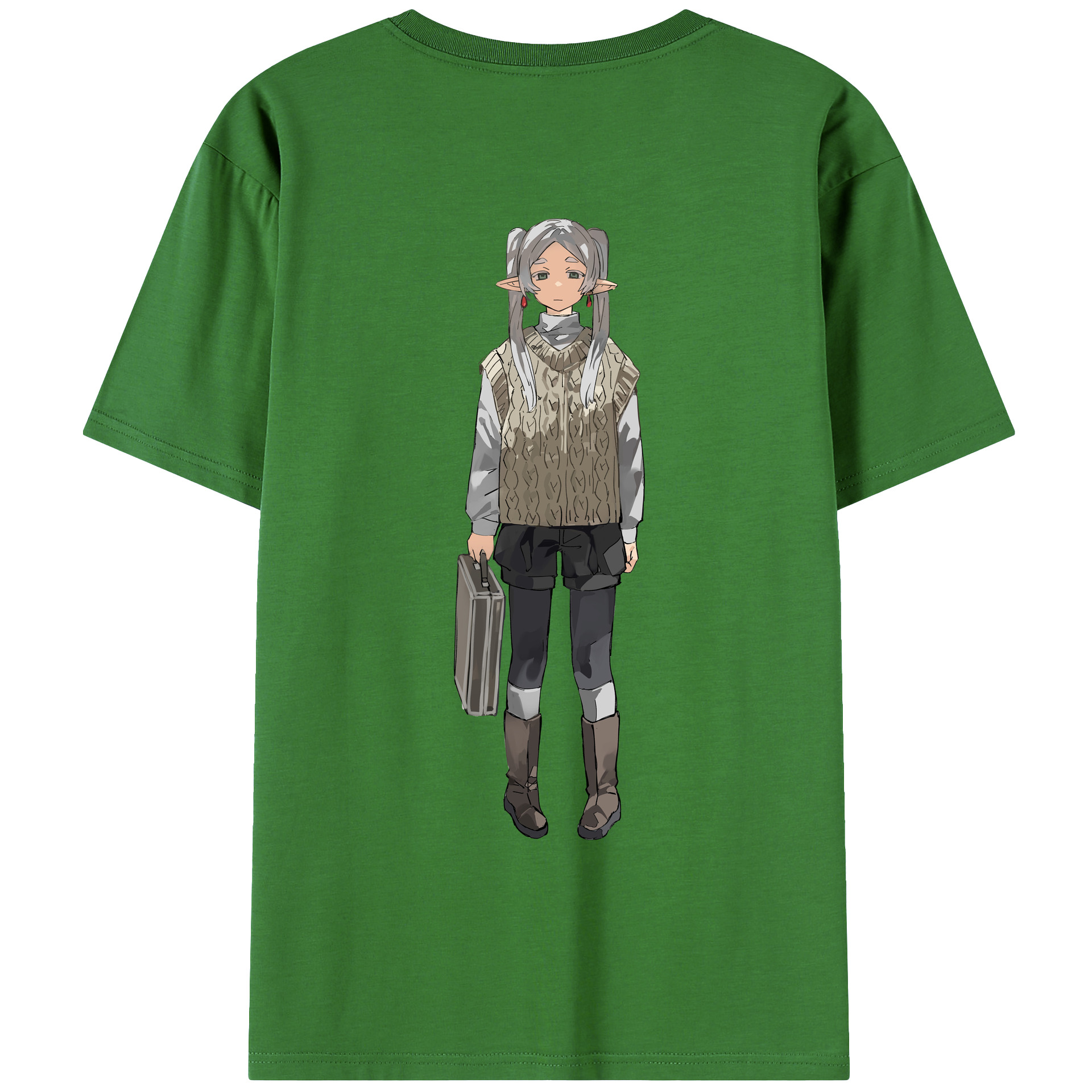 （画像用） 葬送のフリーレン Frieren レディース半袖Tシャツ(バックプリント)